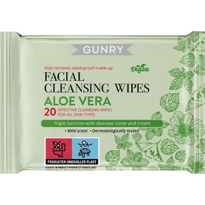 Gunry Facial Cleansing Wipes Aloe Vera 20 szt.