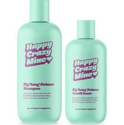 Happy Crazy Mine Big Bang Volume Shampoo 350 ml & Volume Conditioner 2