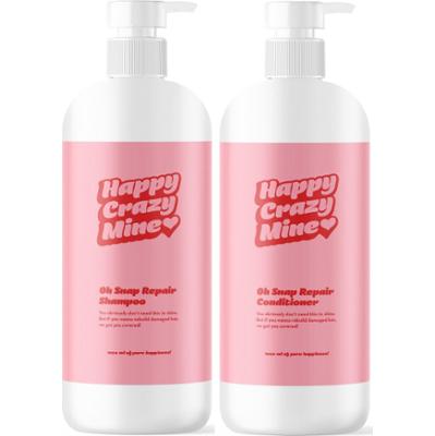 Happy Crazy Mine Oh Snap Repair Shampoo 1000 ml & Conditioner 1000 ml
