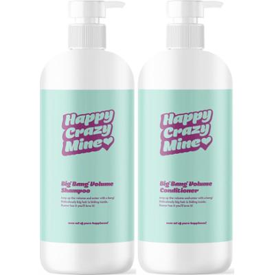 Happy Crazy Mine Big Bang Volume Shampoo 1000 ml & Conditioner 1000 ml