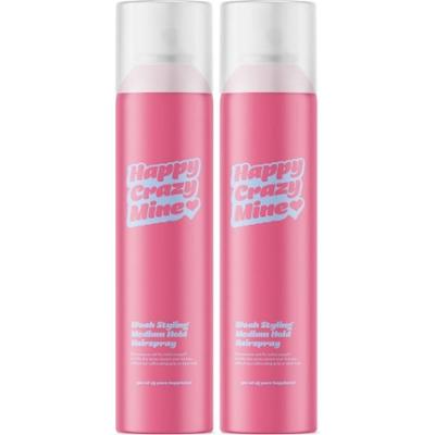 Happy Crazy Mine Woah Styling Hairspray Medium Hold 2 x 300 ml