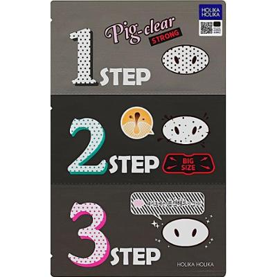 Holika Holika Plastry oczyszczające Pig Clear Blackhead 3-Step Kit (St