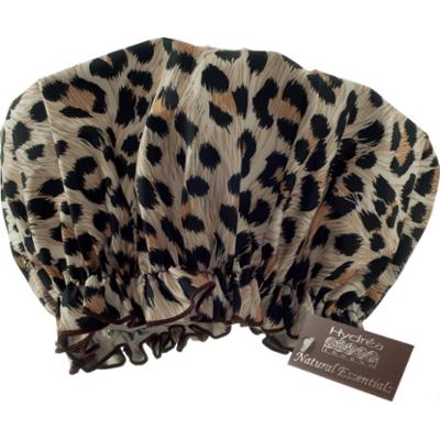 Hydréa London Eco-friendly PEVA Shower Print Design Cap Leopard