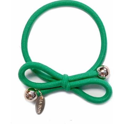 Ia Bon Hair Tie Gold Bead Kelly Green