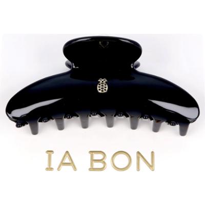 Ia Bon Large Hair Claw Glossy Black