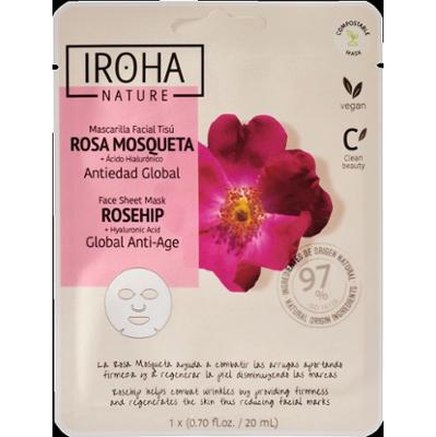 IROHA NATURE Anti-Age Rosehip Face Sheet Mask