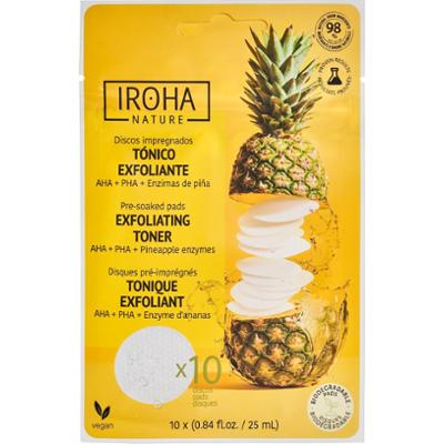 IROHA NATURE Exfoliating Toner Pads AHA + PHA + Pinapple Enzymes