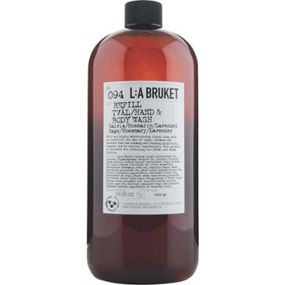 L:a Bruket Hand & Body Wash 094 Refill Sage/Rosemary/Lavender 1000 ml
