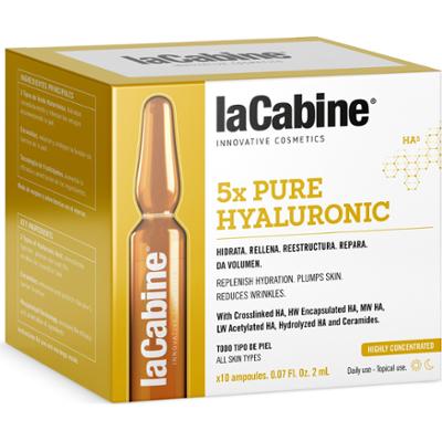 laCabine 5x Pure Hyaluronic Face Ampoule 10 ml