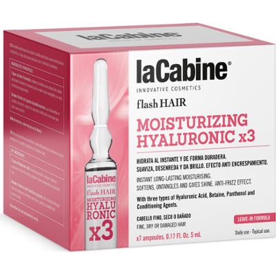 laCabine Flash Hair Moisturizing Hyaluronic x3 Ampoule 7 x 5 7 ml