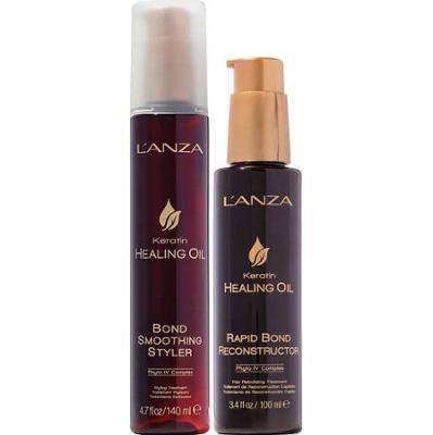 Lanza Healing Oil Bundle Styling Treatment 140 ml & Rebuilding Treatme