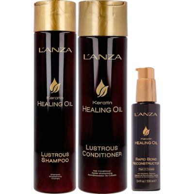 Lanza Healing Oil Bundle Shamoo 300 ml & Conditioner 250 ml & Serum 10