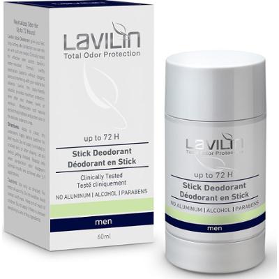 Lavilin Stick Deodorant 72h Men Probiotic 60 ml