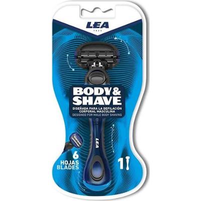 LEA Men Body & Shave 6 Blade Razor for Men