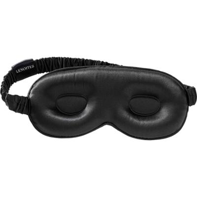 Lenoites Mulberry Silk Contour Sleep Mask Black