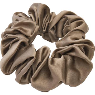 Lenoites Mulberry Silk Scrunchie - jedwabna gumka do włosów Brown