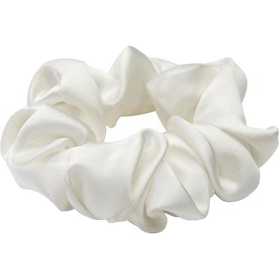 Lenoites Mulberry Silk Scrunchie - jedwabna gumka do włosów White