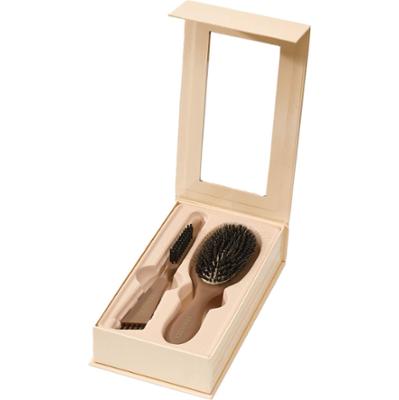 Lenoites Wild Boar Hair Brush with Cleaning Tool Limited Edition