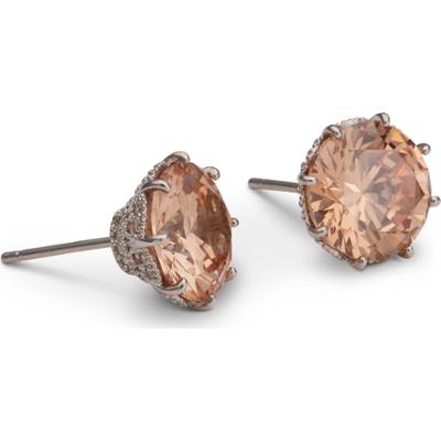 Lily and Rose Elenora studs - Champagne Silver