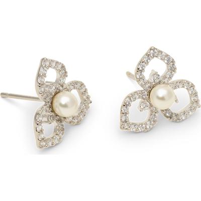 Lily and Rose Elise Earrings Ivory pearl silver