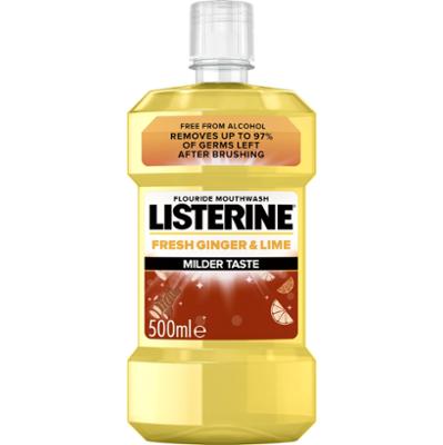 Listerine Milder Taste  Mouthwash Fresh Ginger & Lime 500 ml