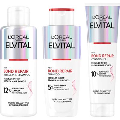 L'Oréal Paris Elvital Bundle Shampoo 200 ml & Conditioner 150 ml & Res
