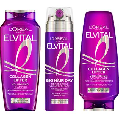 L'Oréal Paris Elvital Collagen Lifter Shampoo 250 ml & Conditioner 200