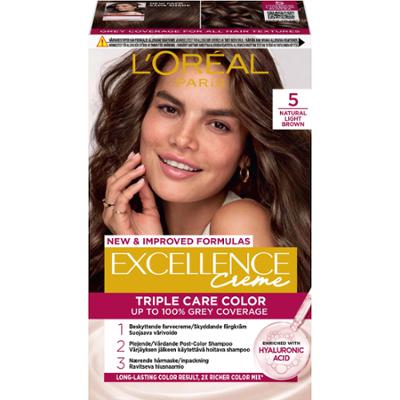L'Oréal Paris Excellence Crème Triple Care Color 5 Natural Light Brown