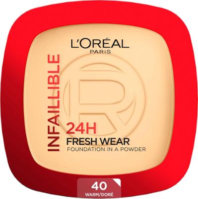 L'Oréal Paris Infaillible 24H Fresh Wear Foundation in a Powder 40 War