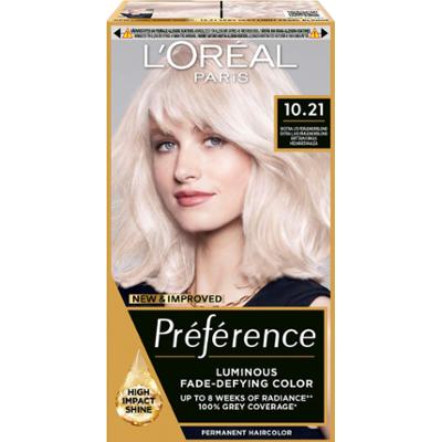 L'Oréal Paris Préférence Permanent Haircolor 10,21 Stockholm