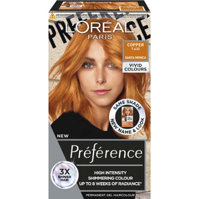 L'Oréal Paris Préférence Vivids  Copper 7.432