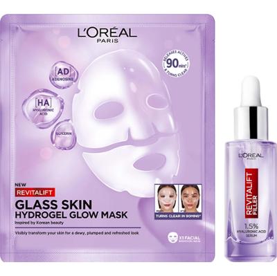 L'Oréal Paris Revitalift Filler Glass Skin Hydrogel Glow Mask & 1,5% H