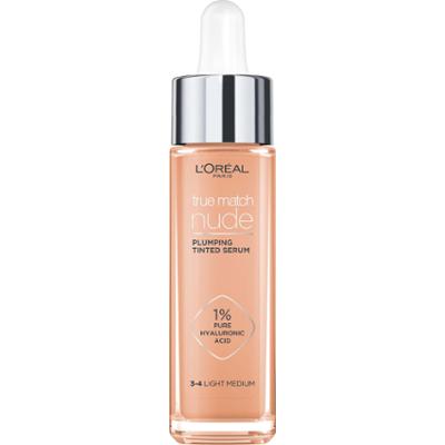 L'Oréal Paris True Match Nude Plumping Tinted Serum Foundation, 1% Hya