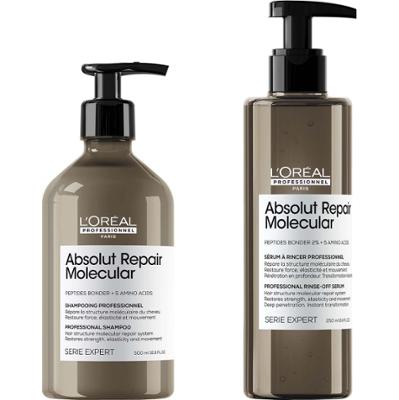L'Oréal Professionnel absolut repair molecular shampoo and rinse-out s