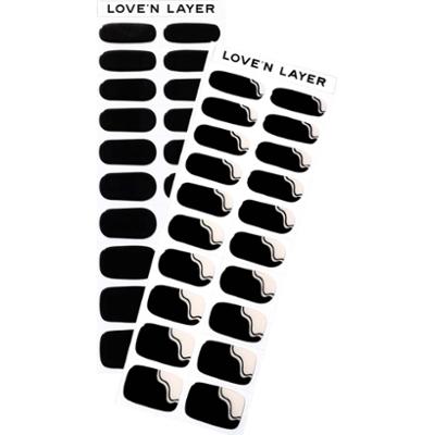 Love'n Layer Mix Solid & Swirl ​Night Black​