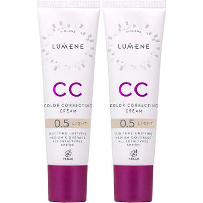 Lumene Bundle CC Color Correcting Cream SPF20 Light x 2