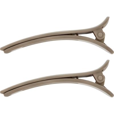 By Lyko 2-pack Rubberized Mini Clips Brown