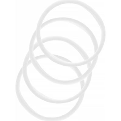 By Lyko 4-pack Soft Hair Ties White