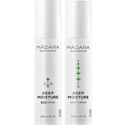 Mádara Deep Moisture Bundle Day Cream 50ml & Night Cream 50ml
