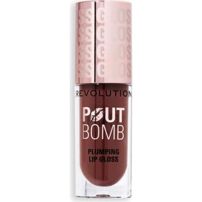 Revolution Beauty London Pout Bomb Plumping Gloss Espresso Cool Nude