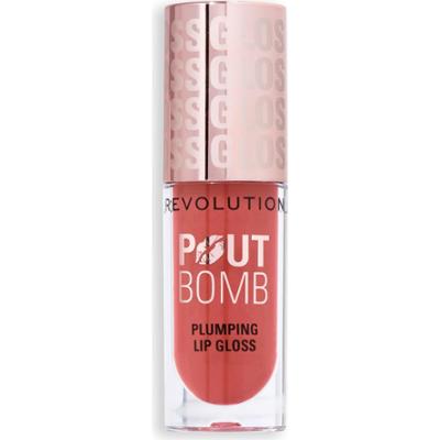Revolution Beauty London Pout Bomb Plumping Gloss Melba Warm Peach