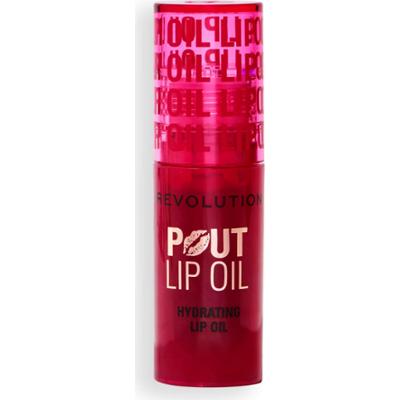 Revolution Beauty London Pout Lip Oil Cherry Red