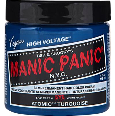 Manic Panic Semi-Permanent Hair Color Cream Atomic Turquoise