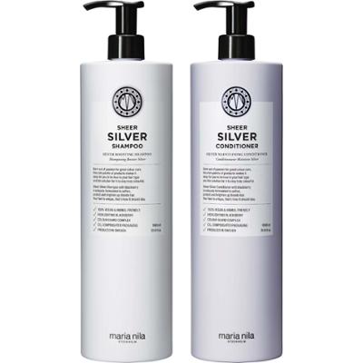 maria nila Sheer Silver  Bundle Shampoo 1000 ml & Conditioner 1000 ml