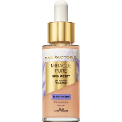 Max Factor Miracle Pure 2In1 Skin Reset Serum Foundation 30-40 Fair To