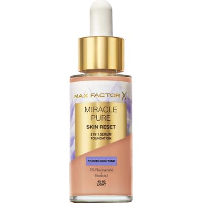 Max Factor Miracle Pure 2In1 Skin Reset Serum Foundation 40-60 Light