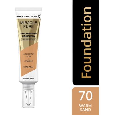 Max Factor Miracle Pure Skin Improving Foundation 70 Warm Sand