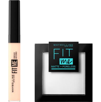 Maybelline New York Fit Me Face Bundle Concealer 15 Fair + Powder 90 T