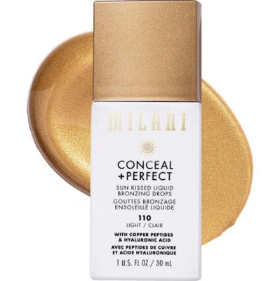 Milani Conceal + Perfect Sun Kissed Liquid Bronzing Drops Light 110