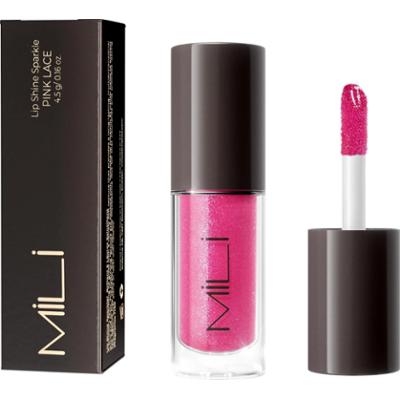MILI Cosmetics Lip Shine Sparkle Pink Lace